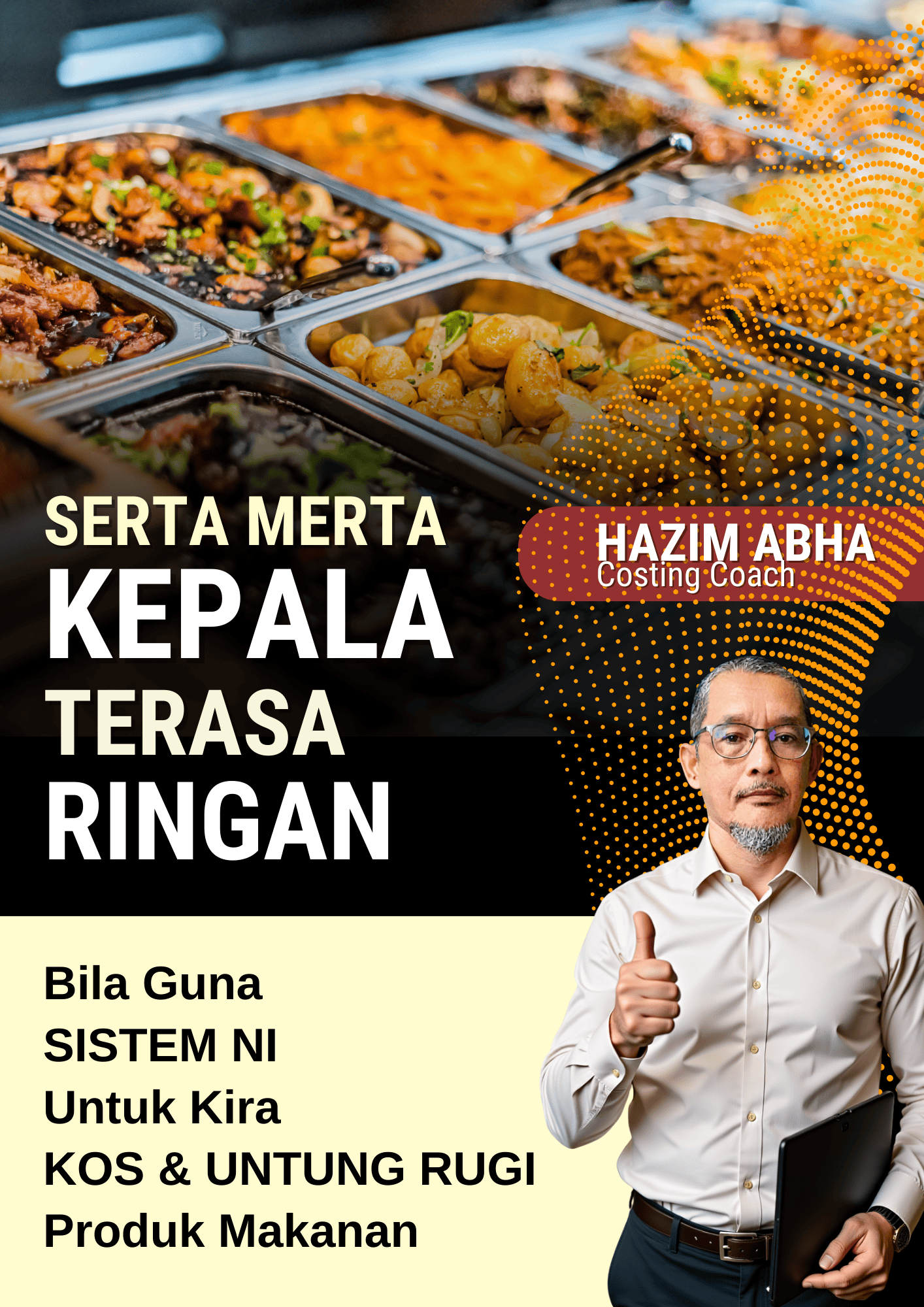 Template kira kos makanan