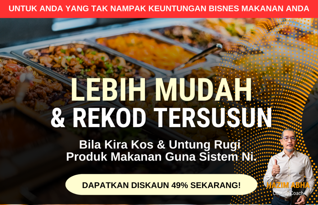 template kira kos makanan